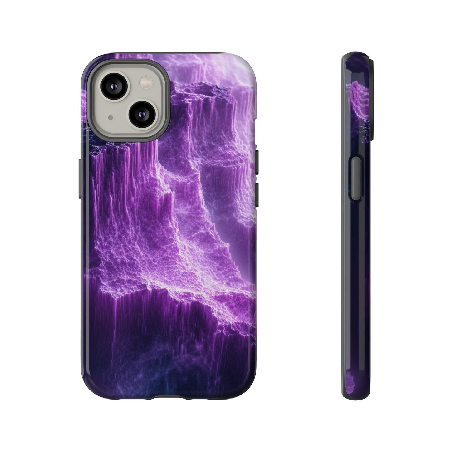 Purple Crystal Canyon - Tough iPhone Case