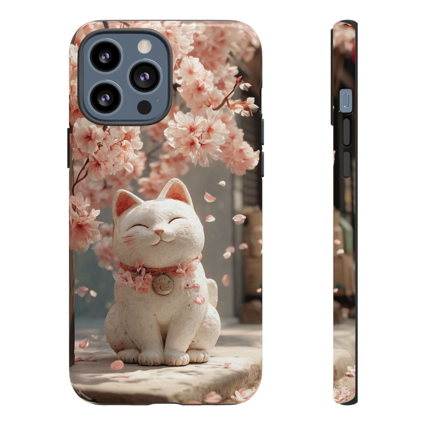 Sakura Lucky Cat - Tough iPhone Case