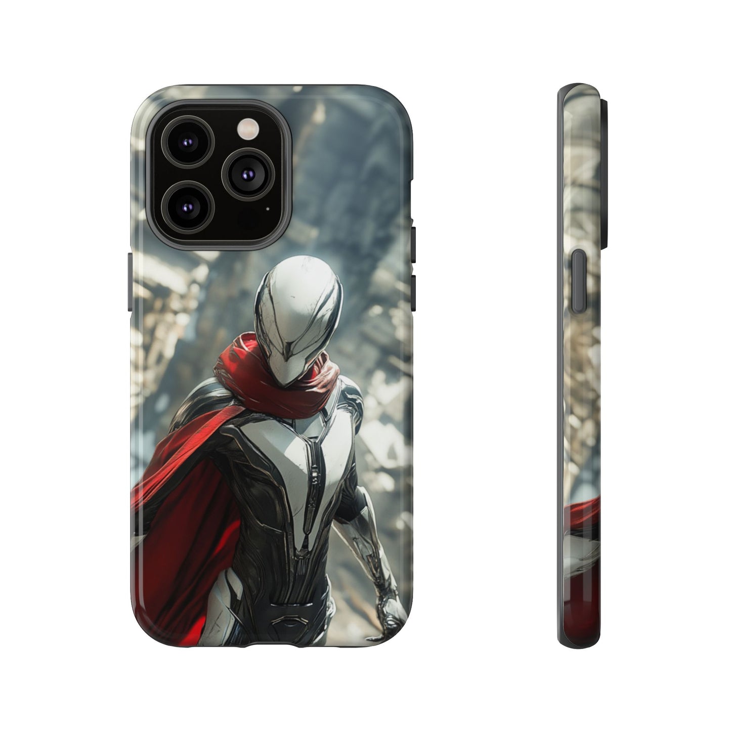 Crimson Sentinel Phone Case – iPhone, Google Pixel, Samsung Galaxy