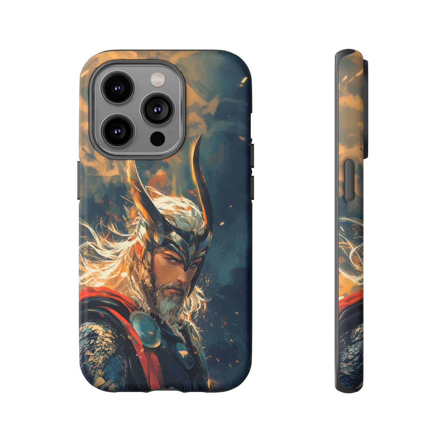 Storm-Bringer: Epic Thor Anime-Style Phone Case - iPhone, Google Pixel, Samsung