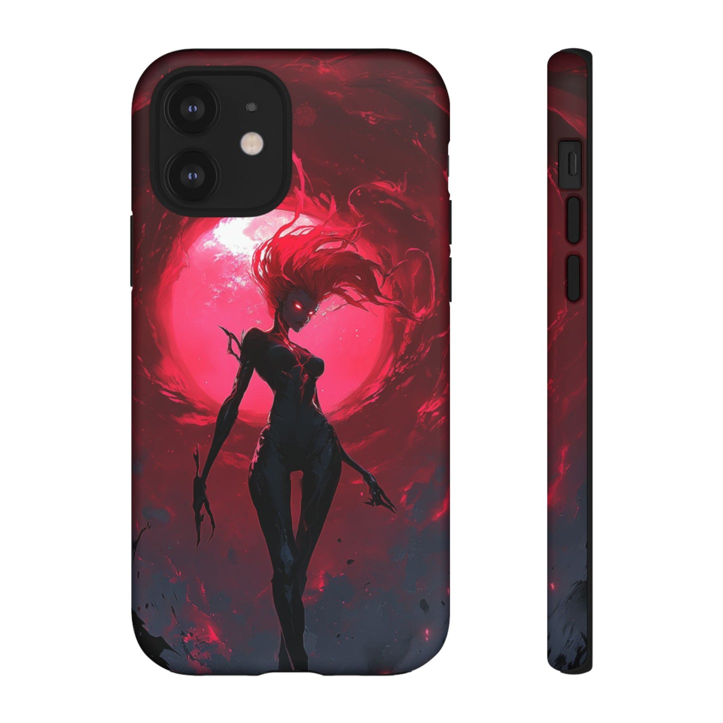 Crimson Eclipse Gothic Gaming Phone Case - iPhone, Google Pixel, Samsung Galaxy