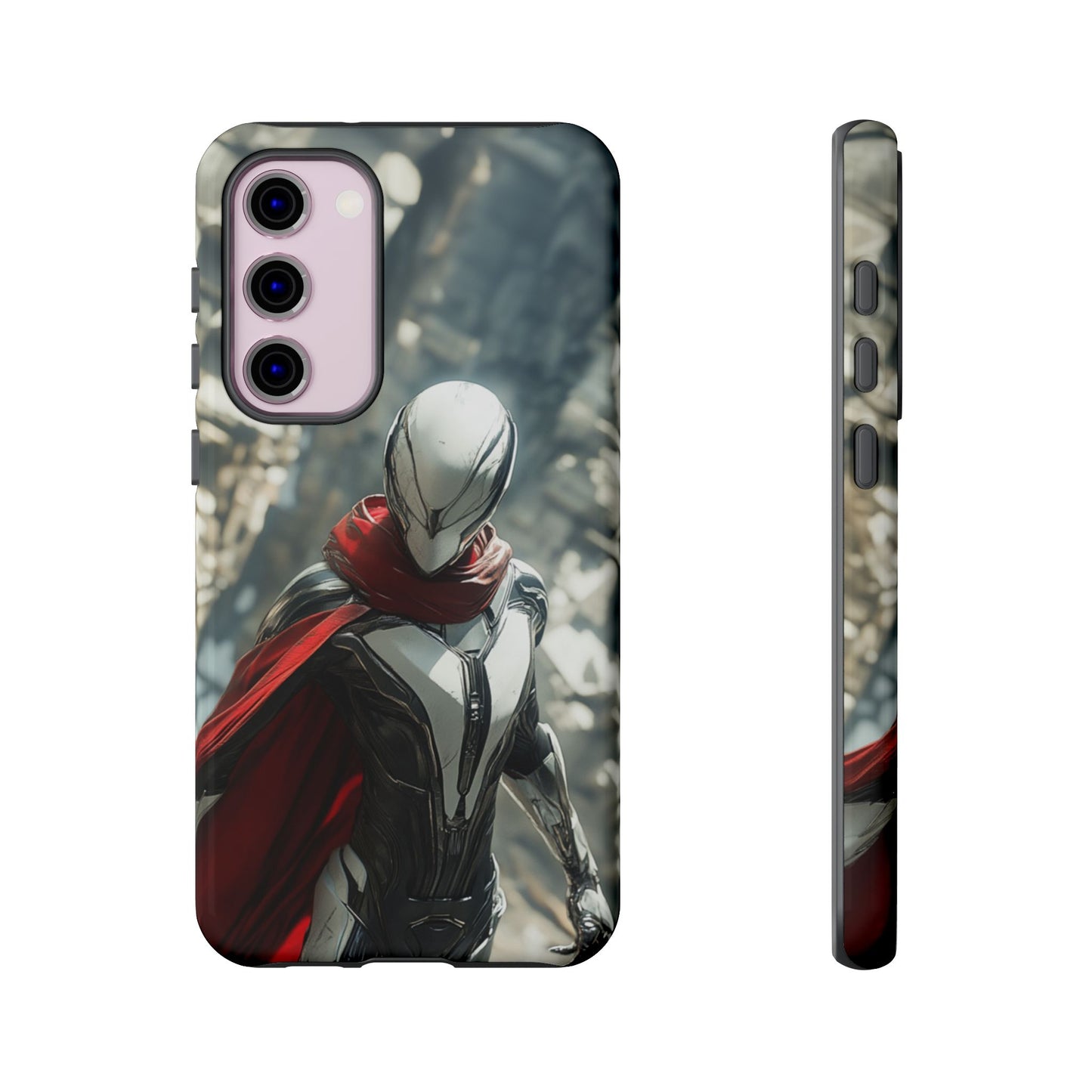 Crimson Sentinel Phone Case – iPhone, Google Pixel, Samsung Galaxy