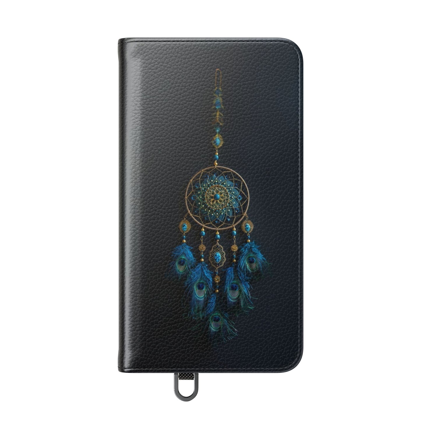 Peacock Feather Dreamcatcher - Wallet Flip Case