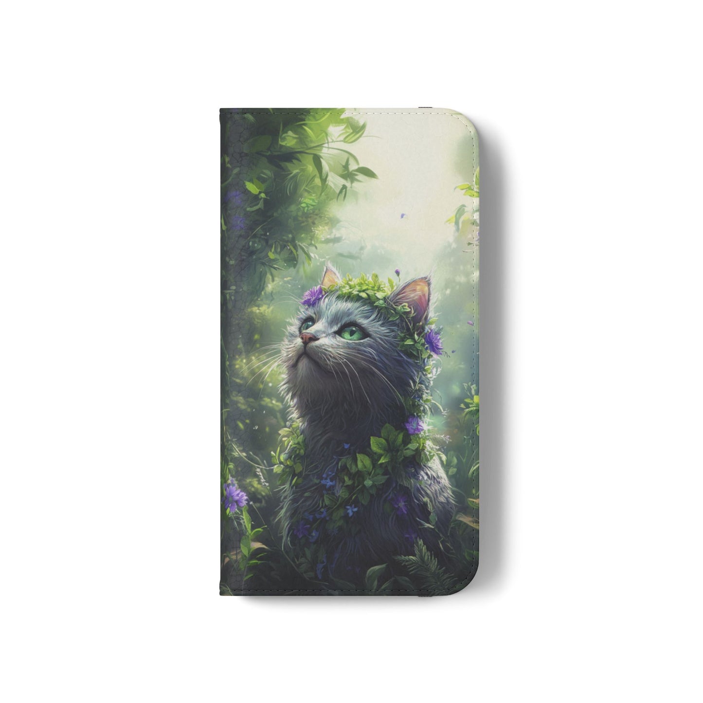 Forest Spirit Cat - Wallet Flip Case
