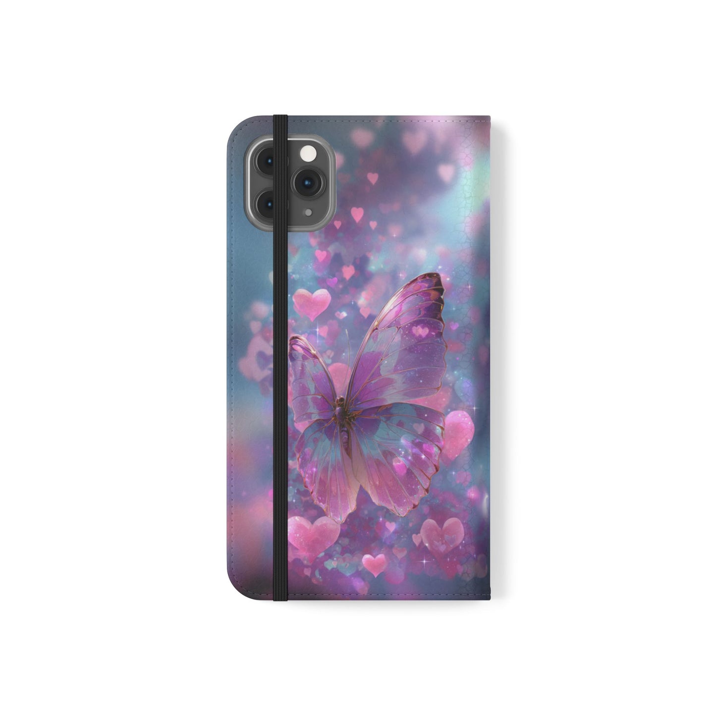 Cupid's Flutter Butterfly - Wallet Flip Case