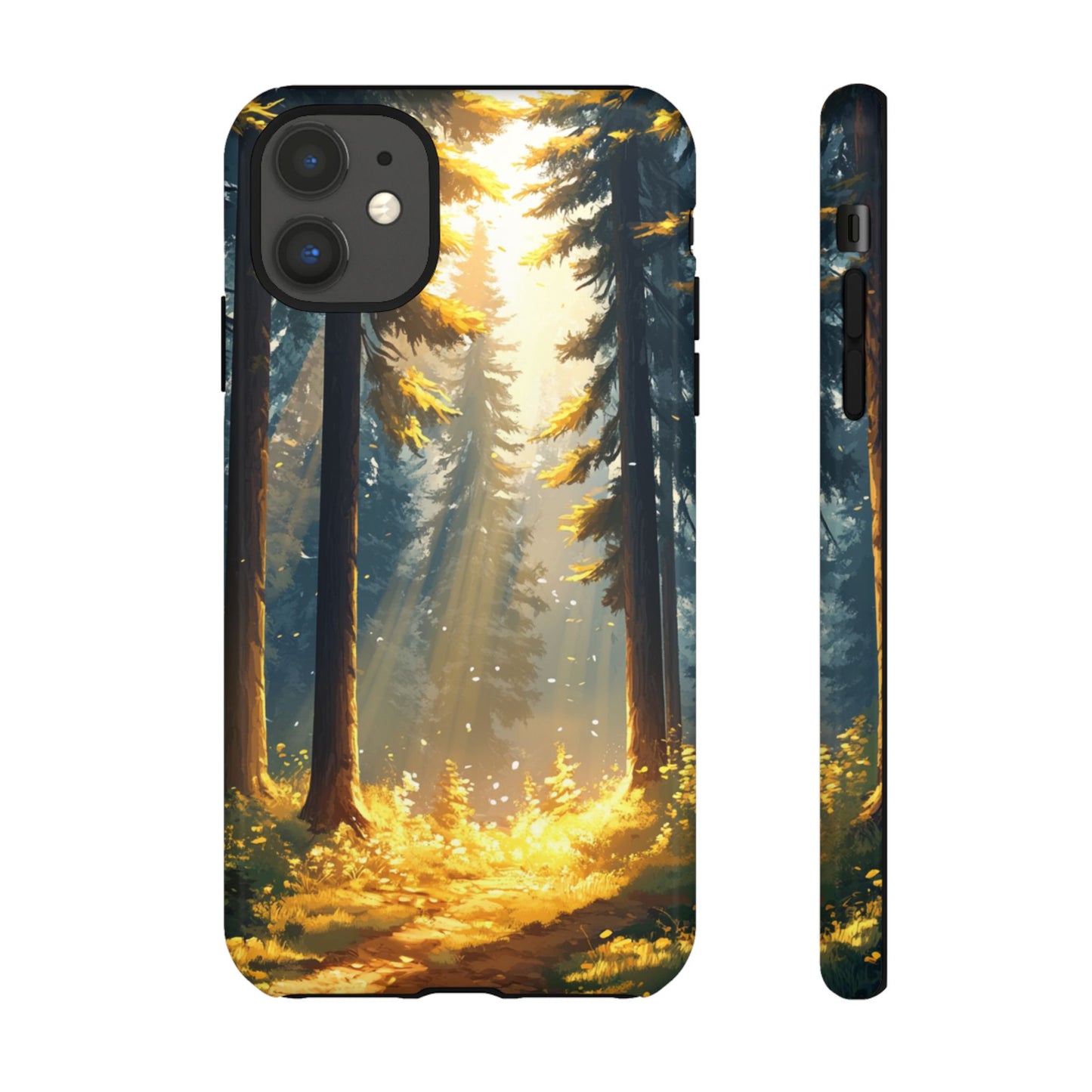 Golden Forest Path – Tough iPhone Case