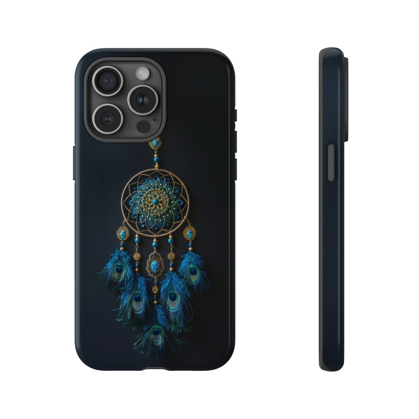 Peacock Feather Dreamcatcher - Tough iPhone Case