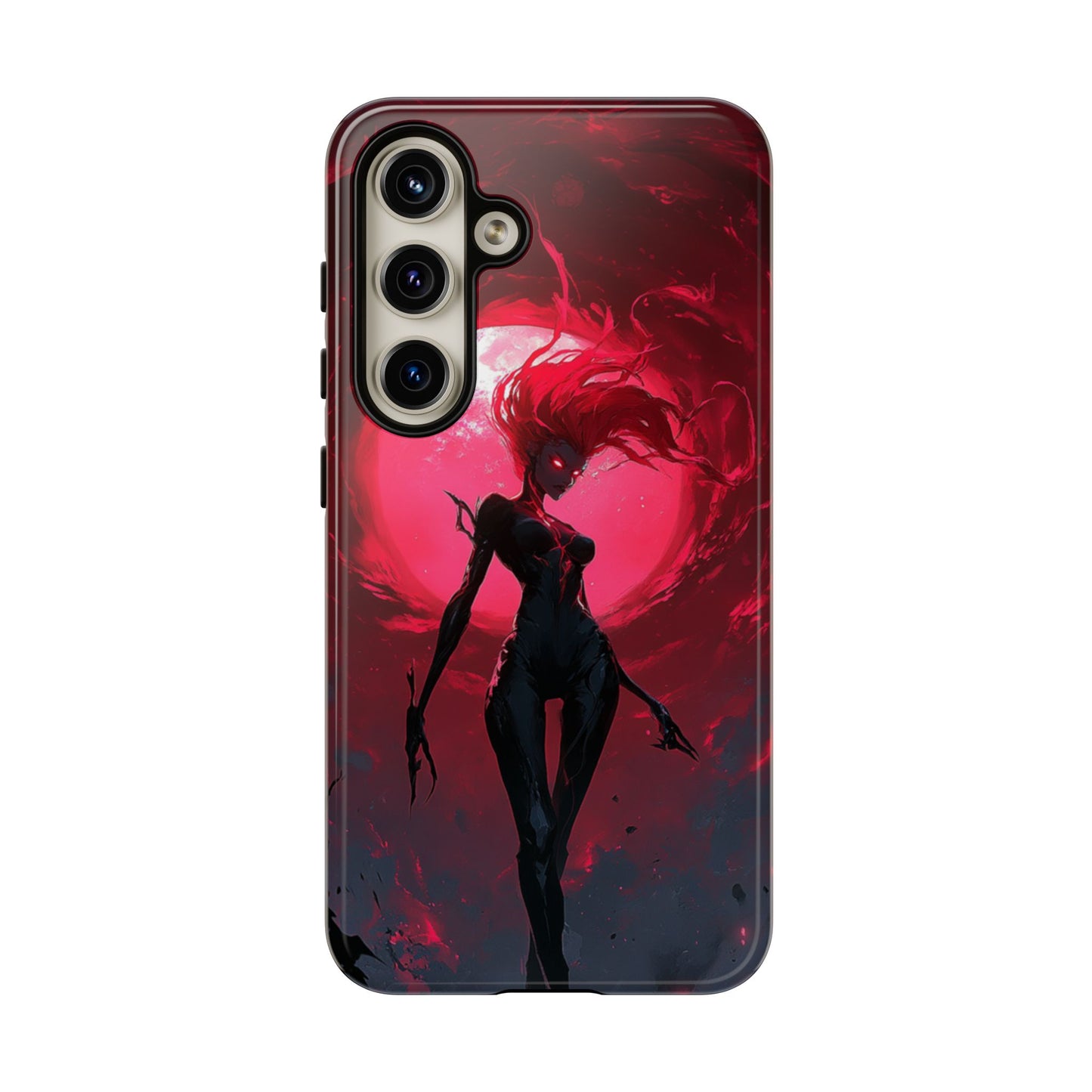 Crimson Eclipse Gothic Gaming Phone Case - iPhone, Google Pixel, Samsung Galaxy