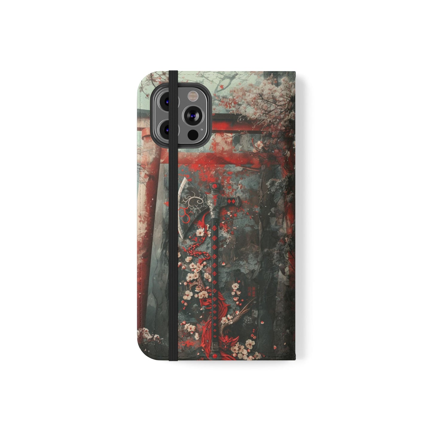 Sakura Warrior Axe - Wallet Flip Case