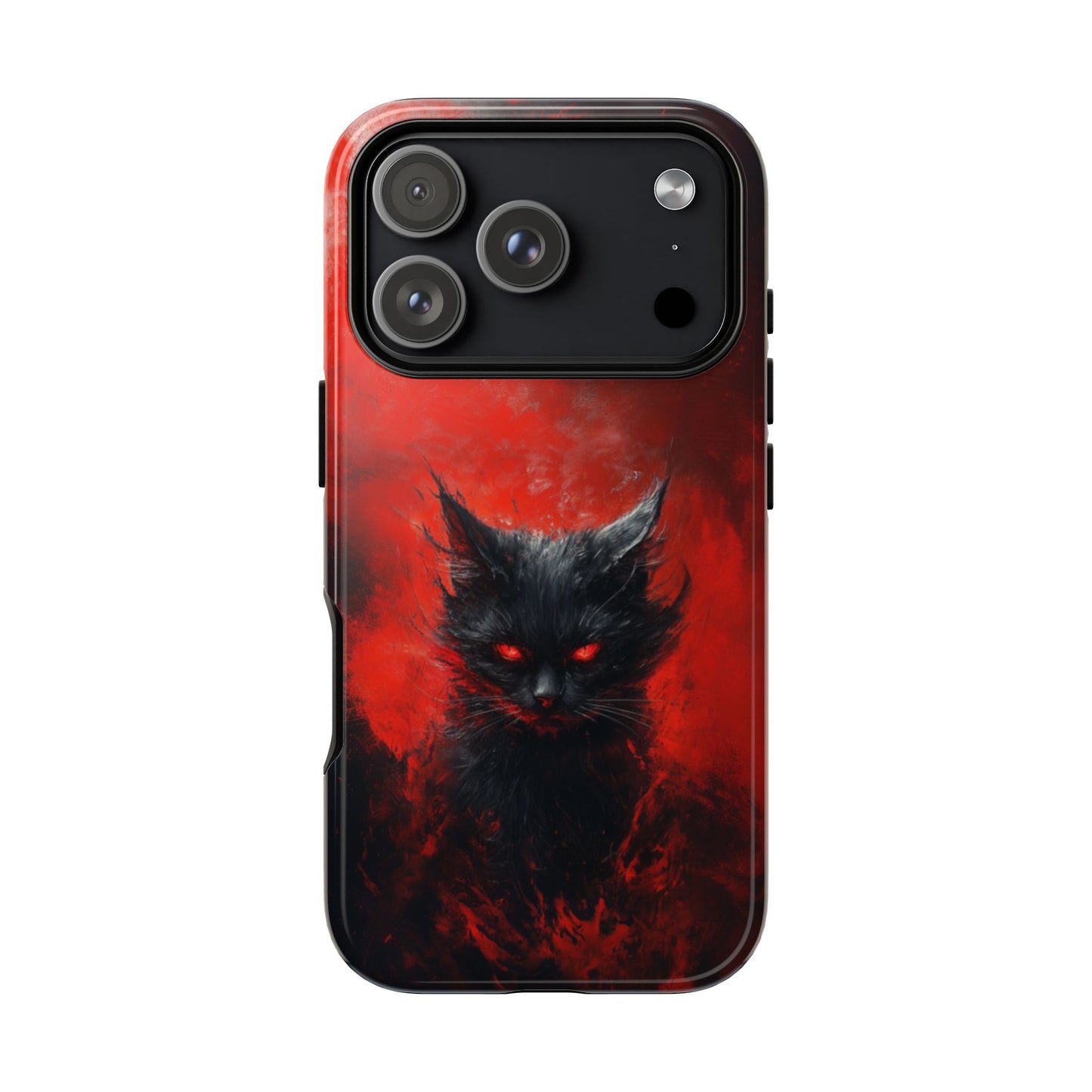 Fire Demon Black Cat - Tough iPhone Case