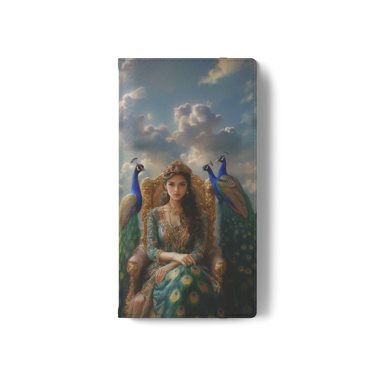 Hera Peacock Empress Golden Throne - Wallet Flip Case