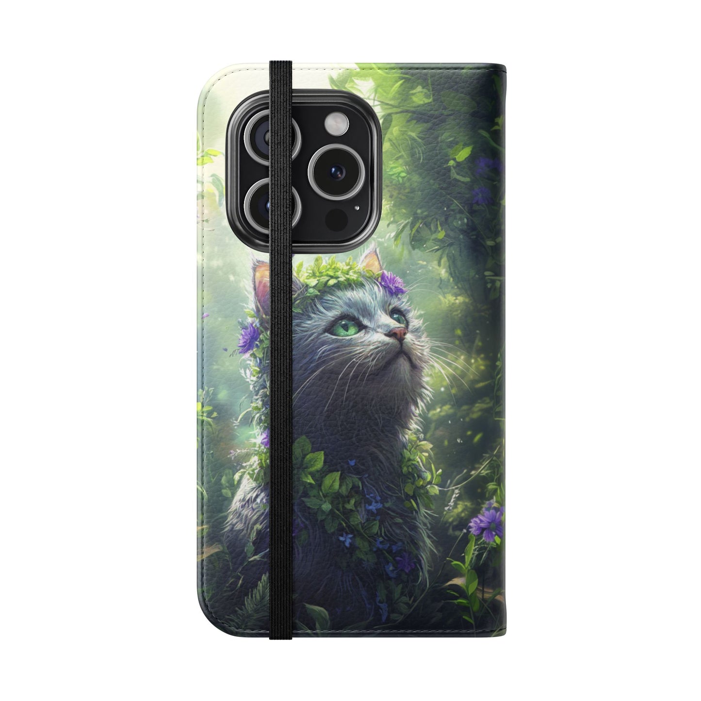 Forest Spirit Cat - Wallet Flip Case