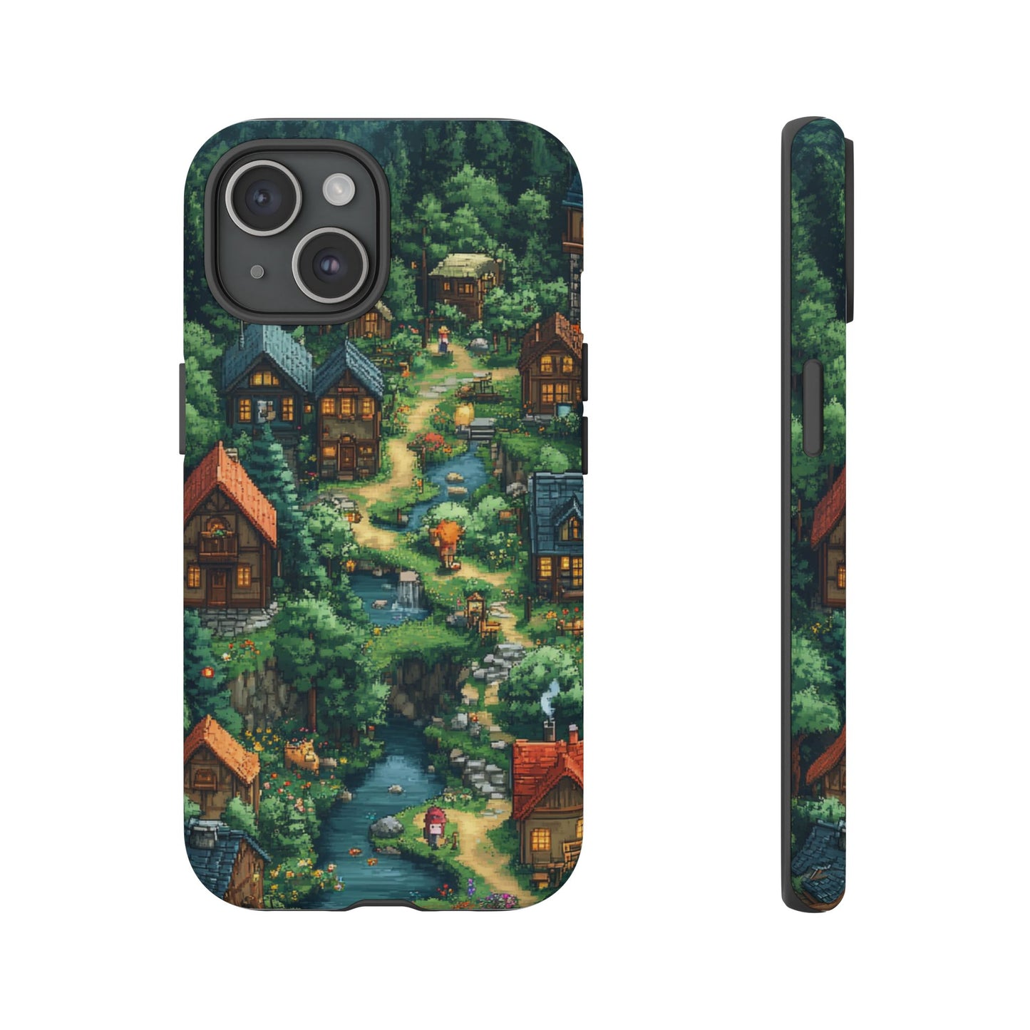 Pixel Forest Hamlet - Tough iPhone Case