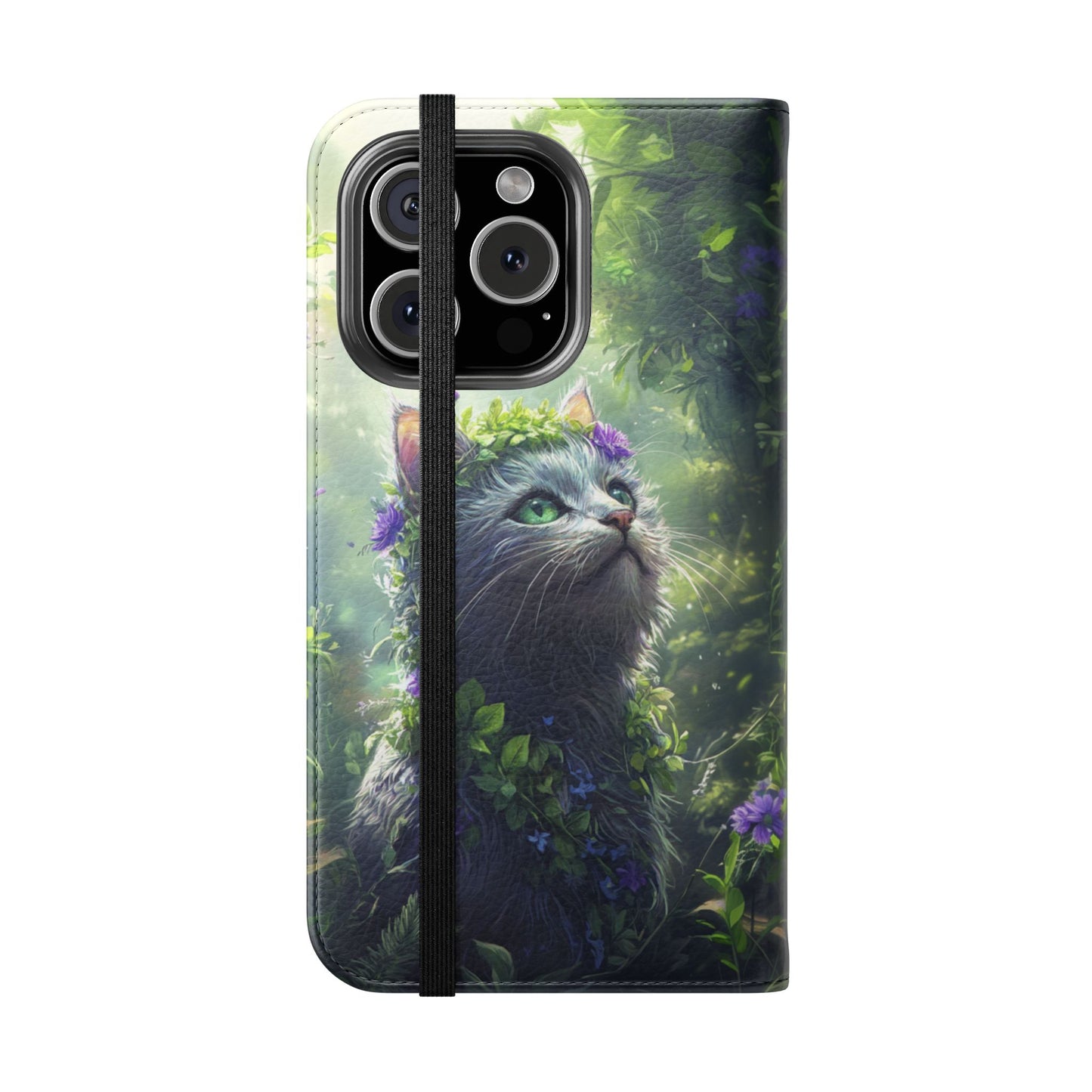 Forest Spirit Cat - Wallet Flip Case