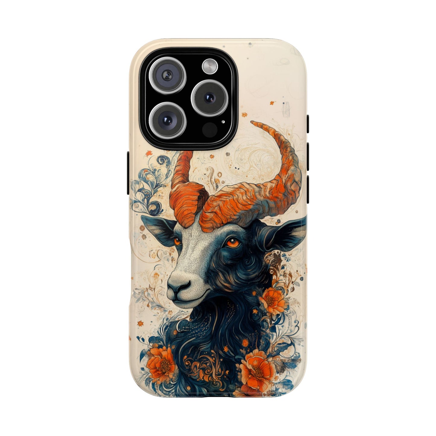 Capricorn Zodiac Artistic Floral Phone Case – iPhone, Google Pixel, Samsung Galaxy