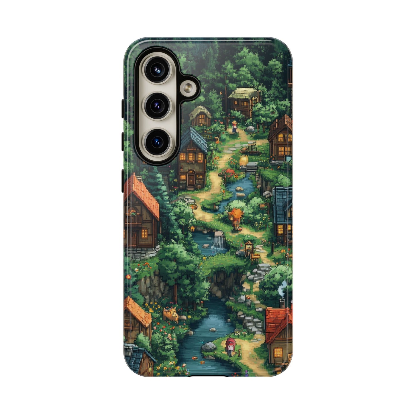 Pixel Forest Hamlet - Tough Samsung Galaxy Case