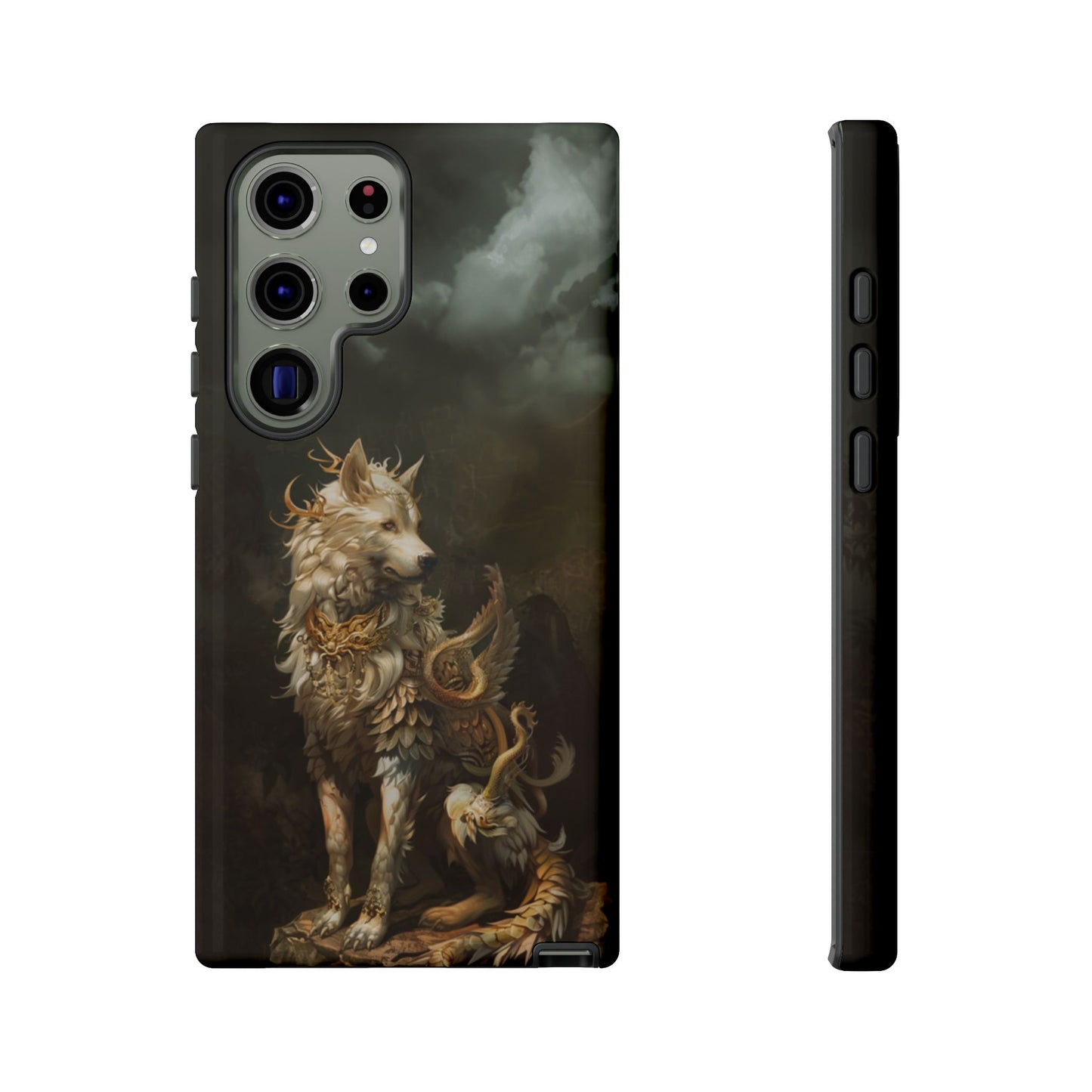 Antlered Wolf Guardian - Tough Samsung Galaxy Case