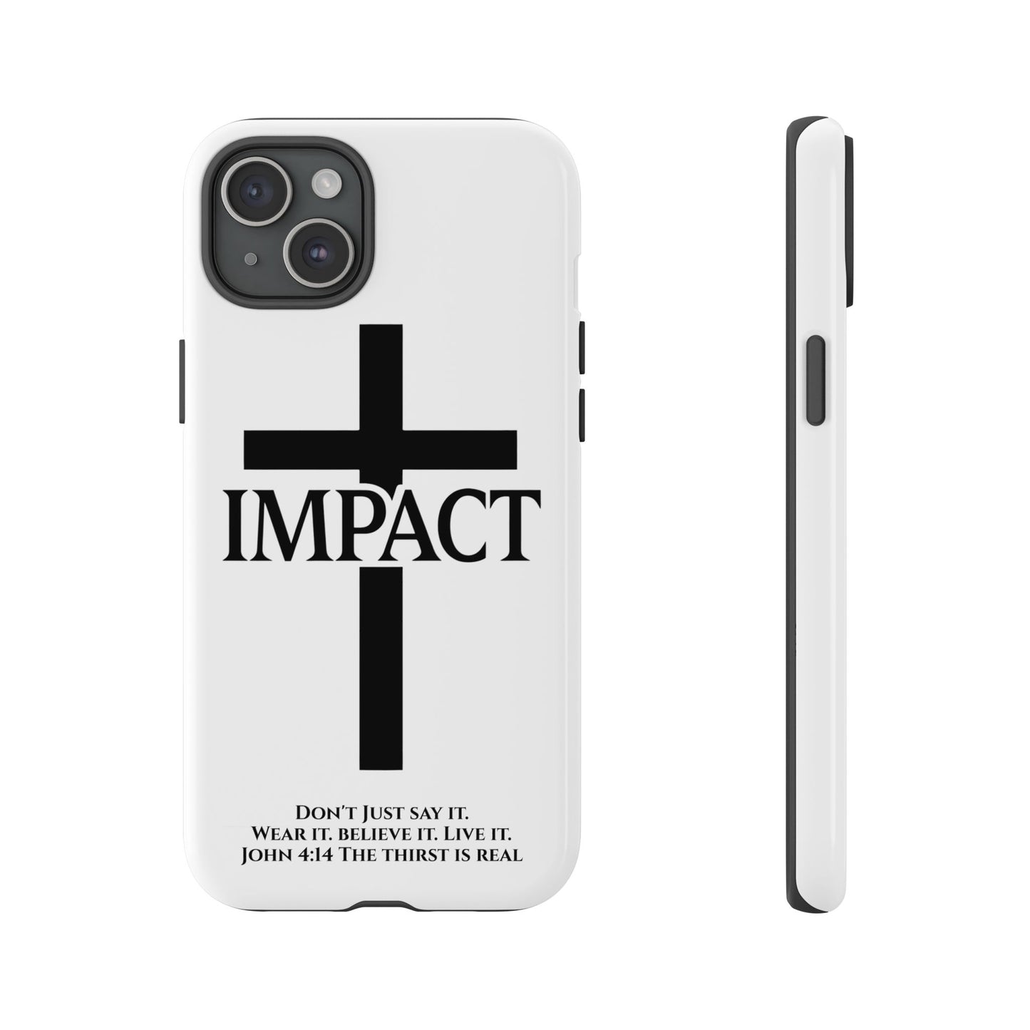 Impact White - Tough iPhone Case