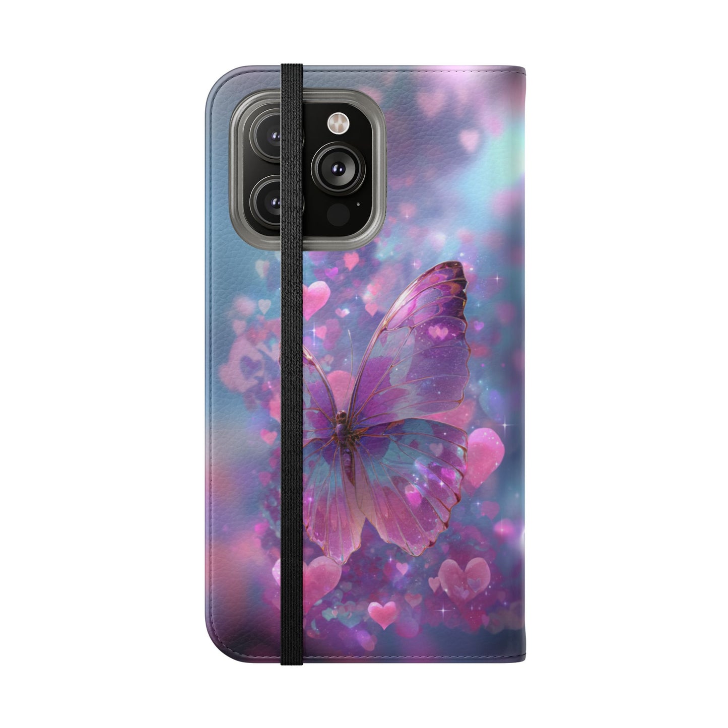 Cupid's Flutter Butterfly - Wallet Flip Case