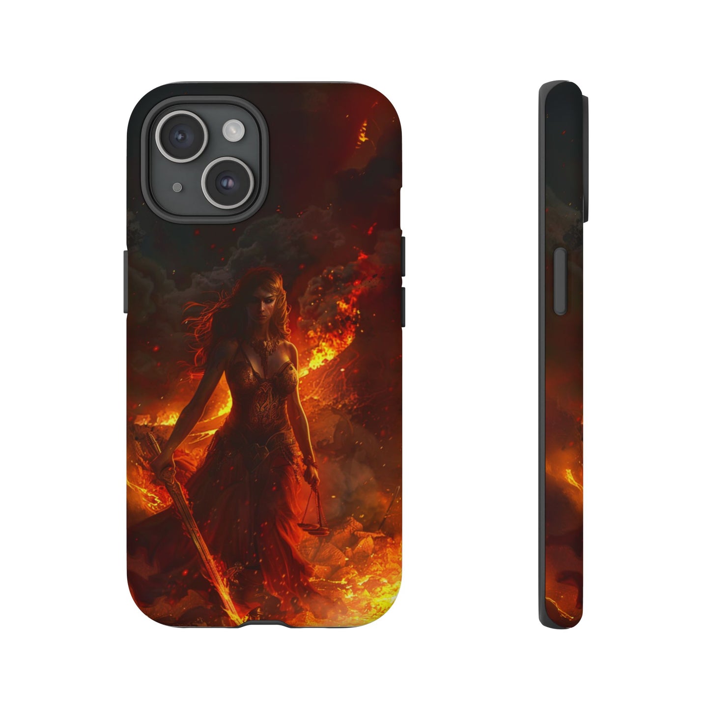 Fiery Goddess Nemesis Phone Case - iPhone, Google Pixel, Samsung Galaxy