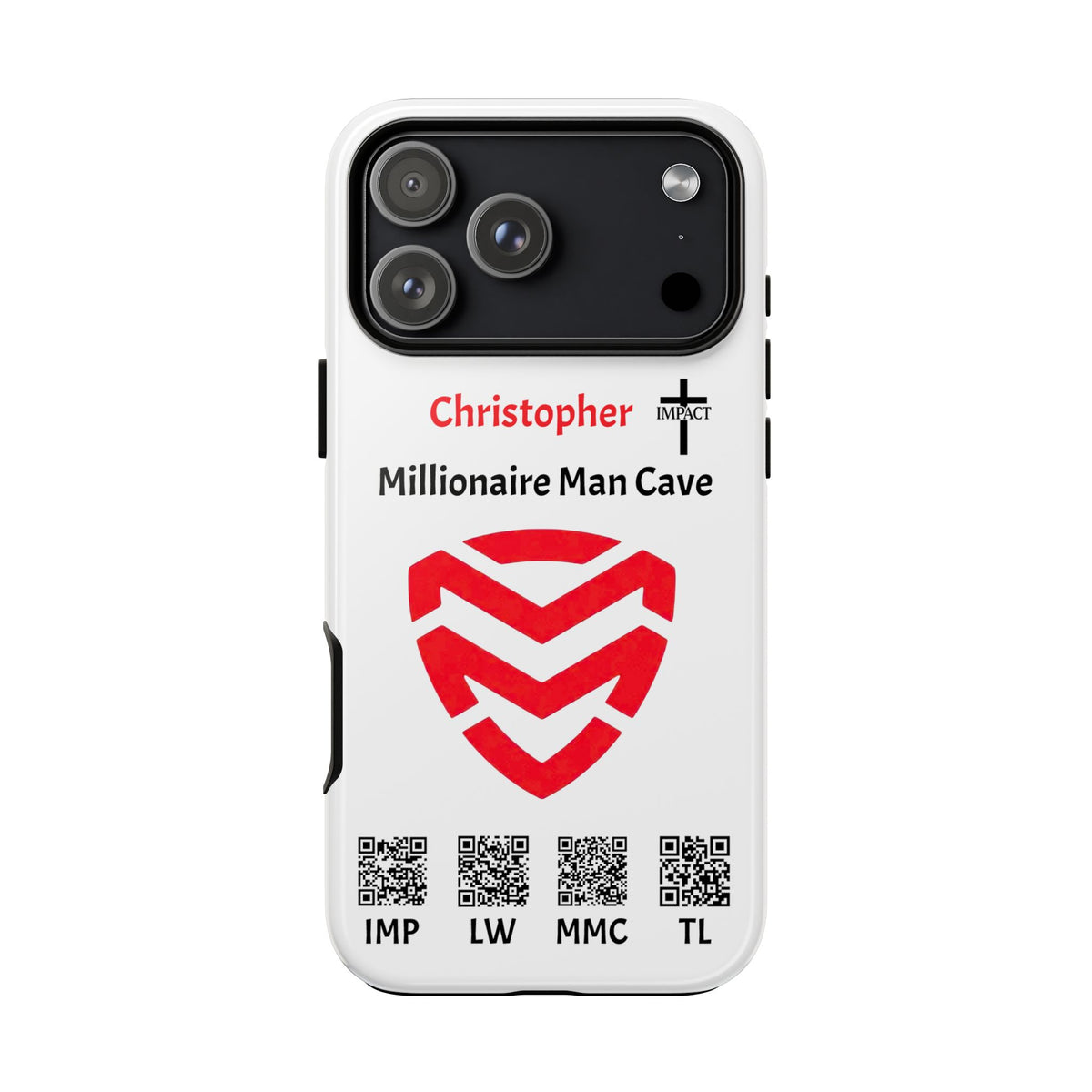 4 QR Codes - Tough Phone Case - Troy - Personalized