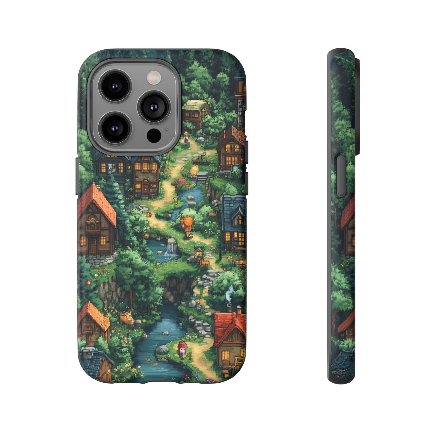 Pixel Forest Hamlet - Tough iPhone Case