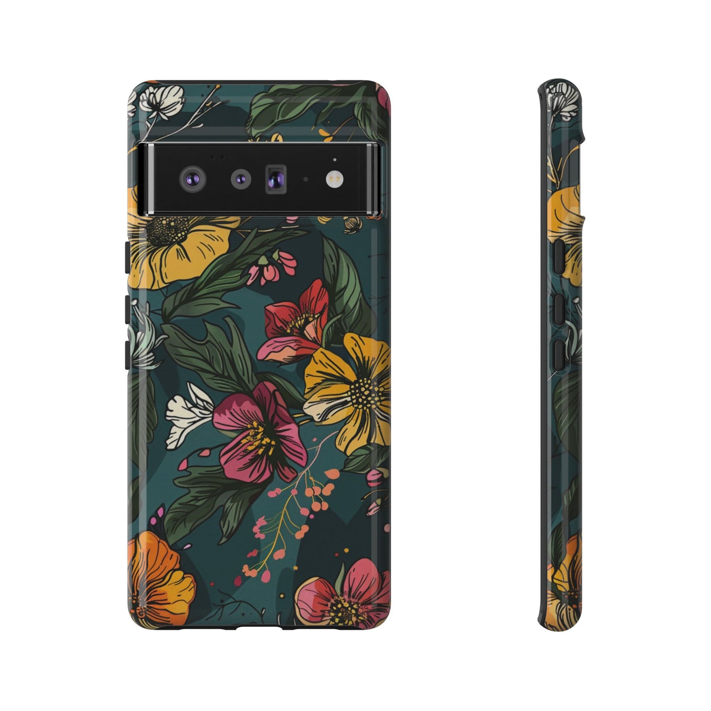 Vintage Floral Bloom – Tough Google Pixel Case