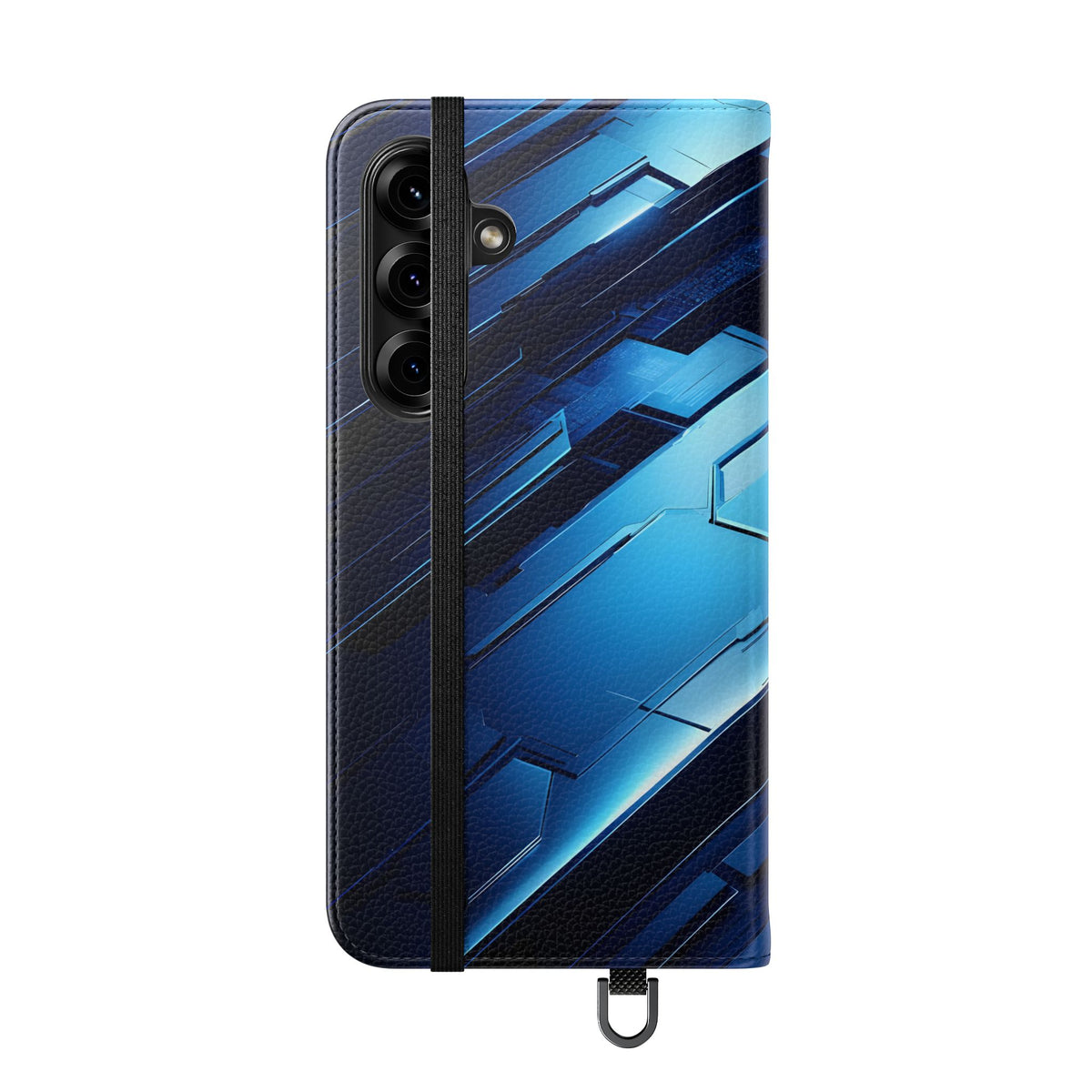 Blue Tech Matrix - Wallet Flip Case