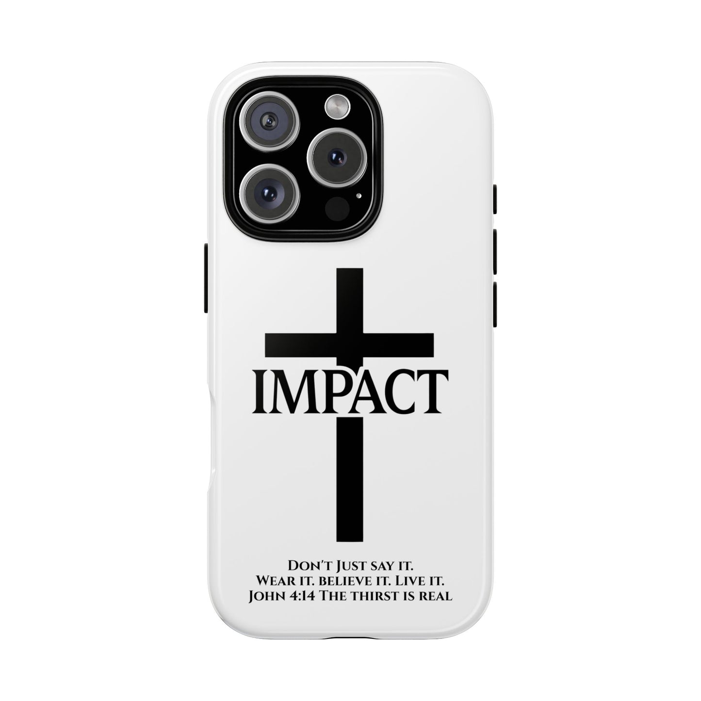 Impact White - Tough iPhone Case