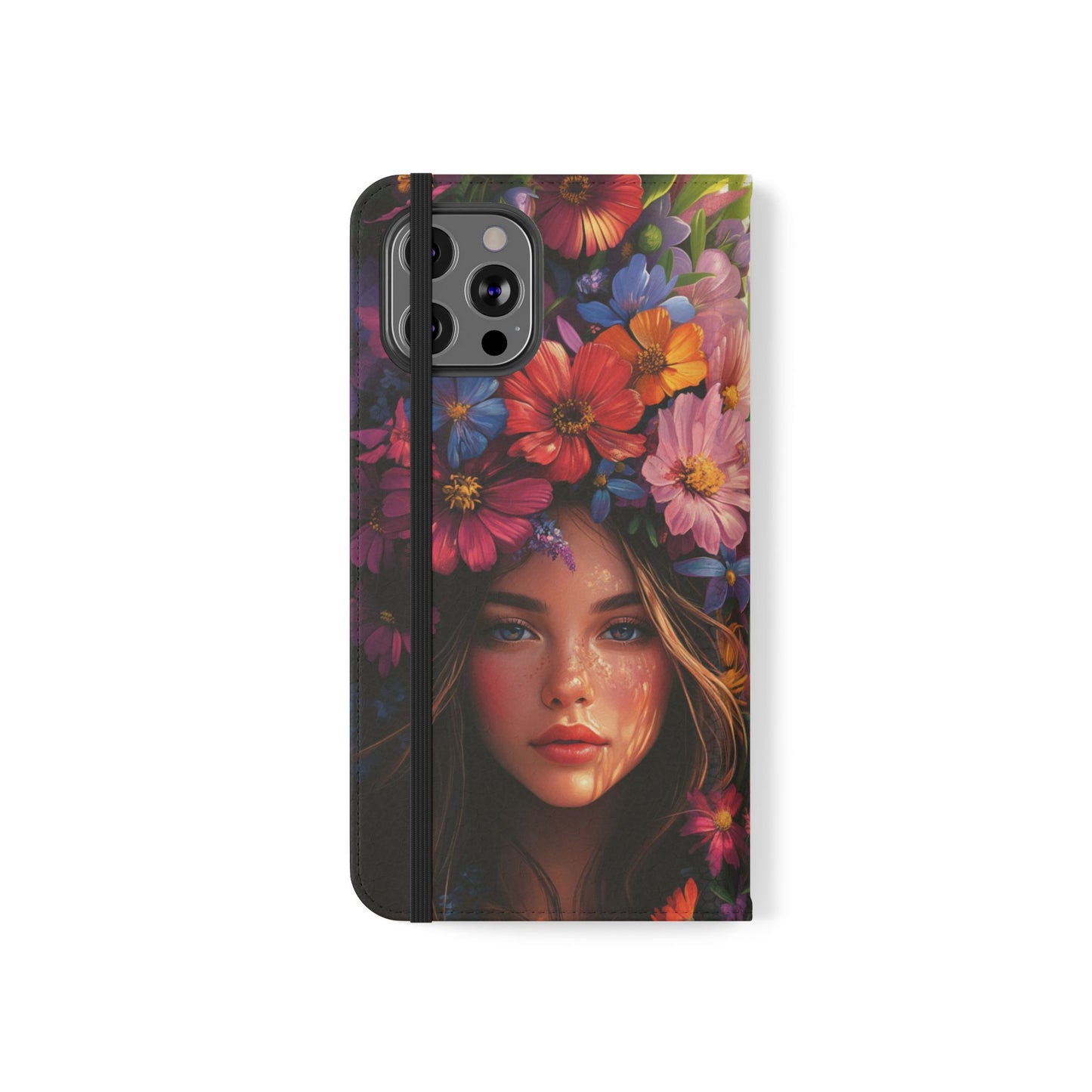 Floral Crown Muse - Wallet Flip Case