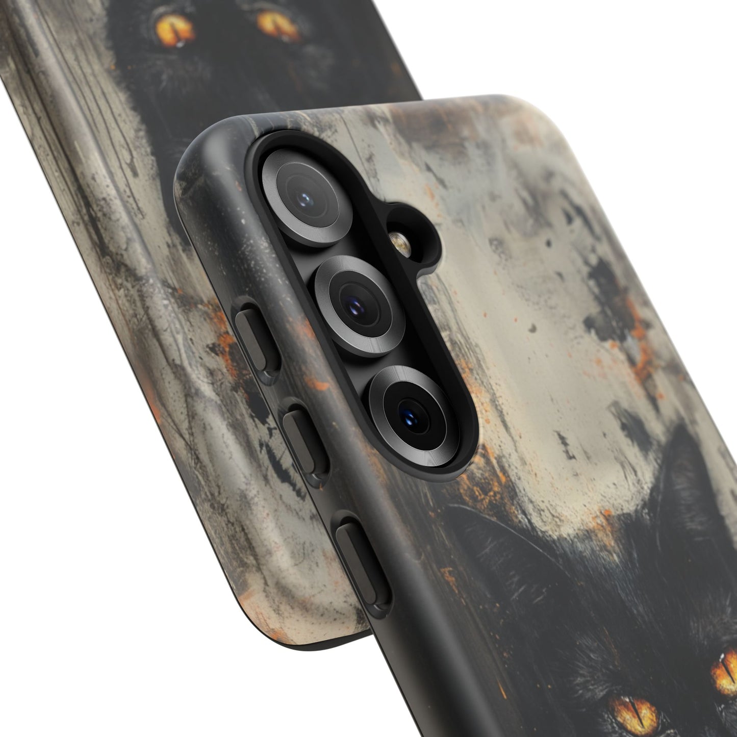 Black Cat Shadow Gaze - Tough Samsung Galaxy Case