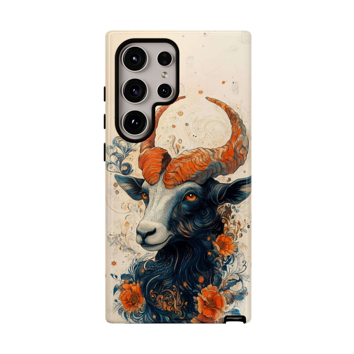 Capricorn Zodiac Artistic Floral Phone Case – iPhone, Google Pixel, Samsung Galaxy