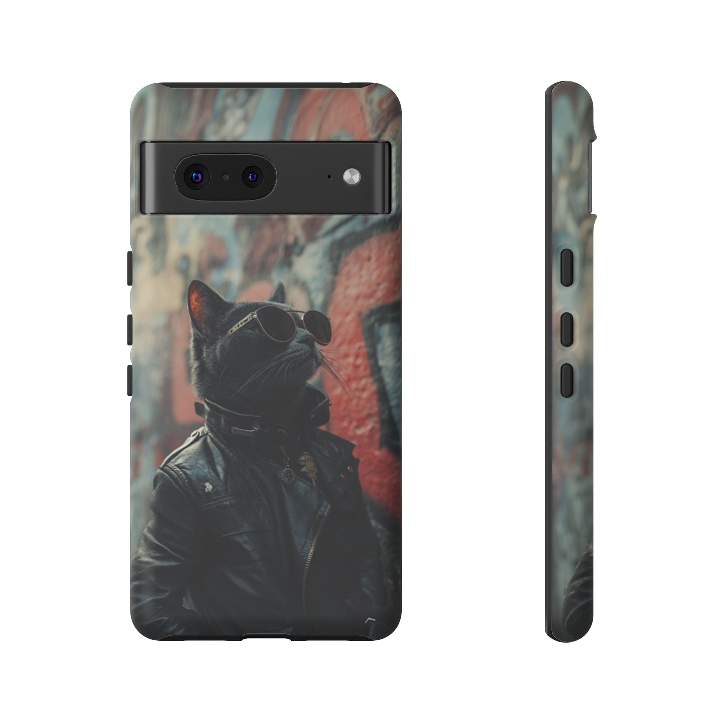 Punk Rock Cat Phone Case – iPhone, Google Pixel, Samsung Galaxy