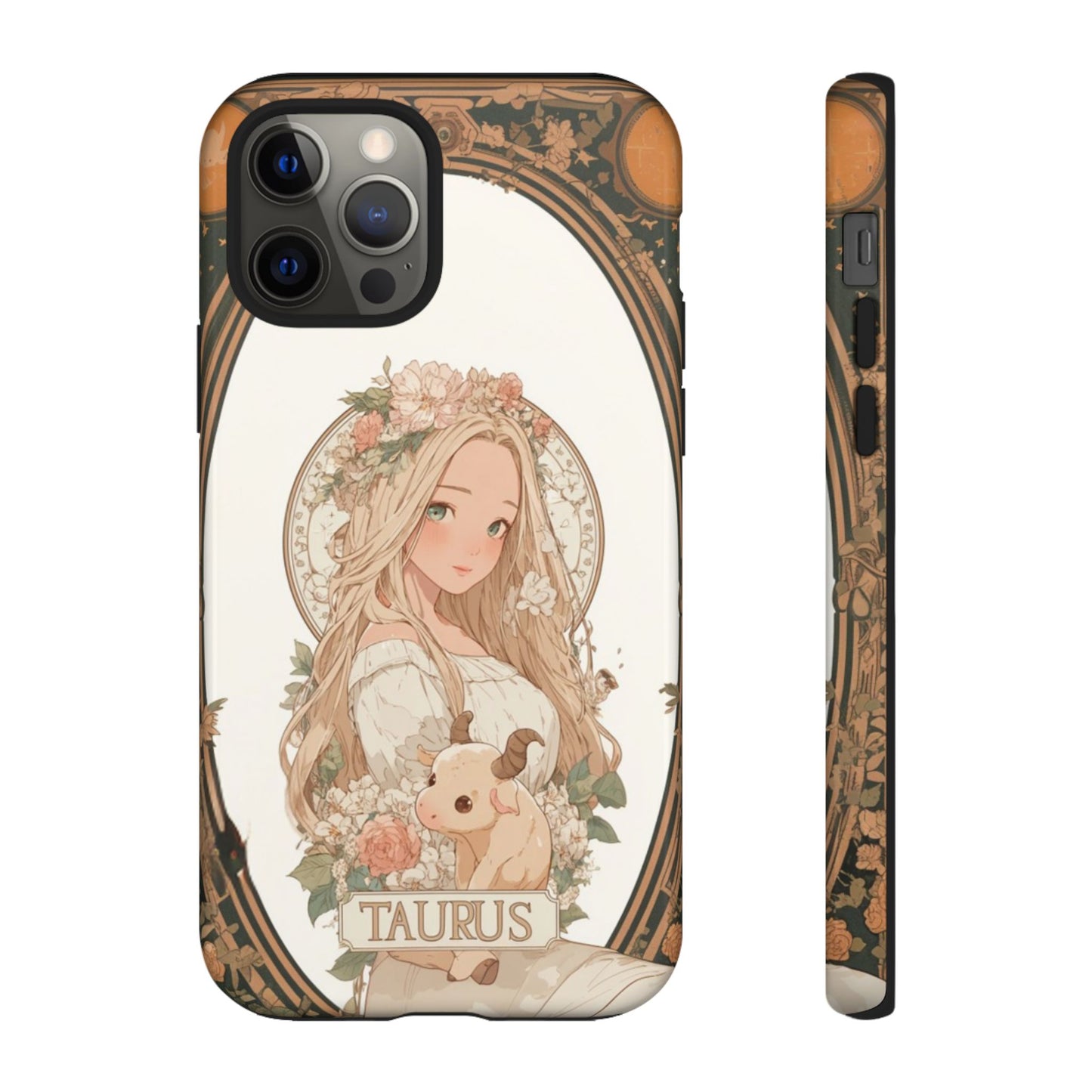 Taurus Floral Maiden - Tough iPhone Case