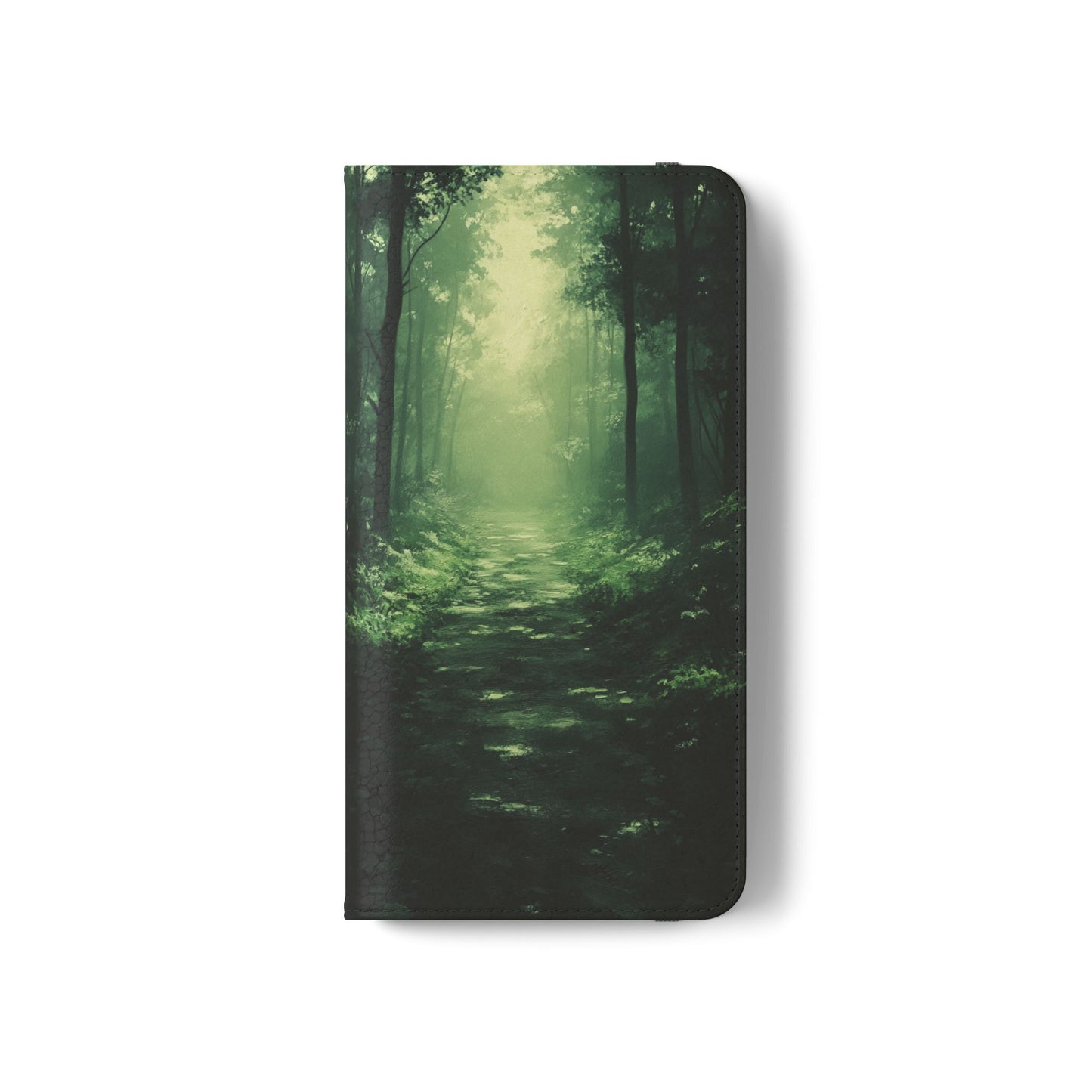 Emerald Mist Forest Path - Wallet Flip Case