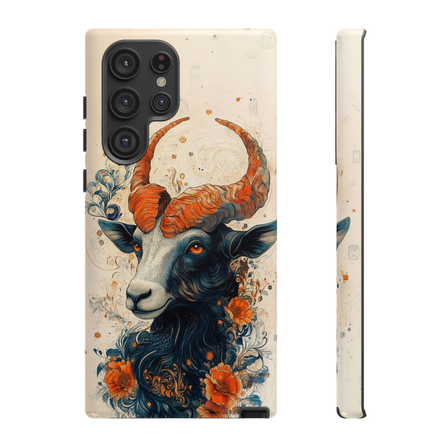 Capricorn Zodiac Artistic Floral Phone Case – iPhone, Google Pixel, Samsung Galaxy