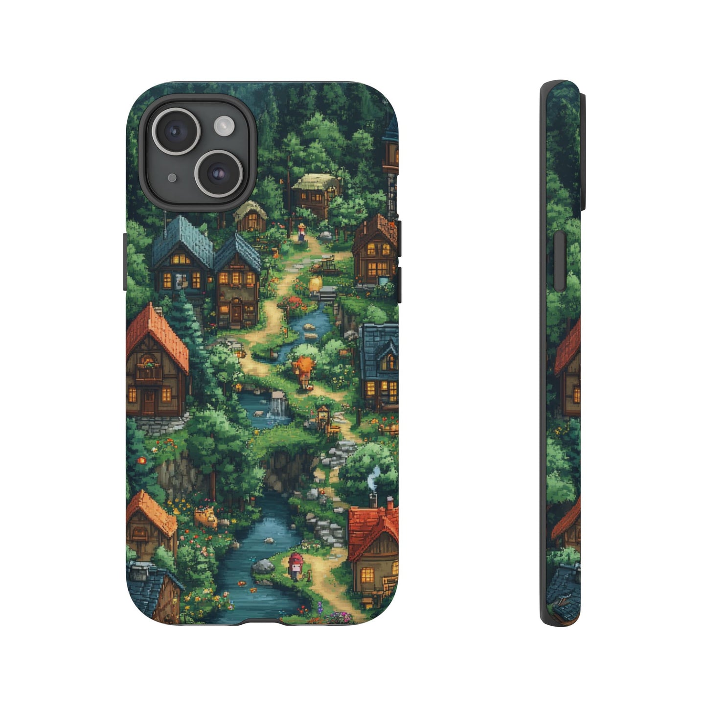 Pixel Forest Hamlet - Tough iPhone Case