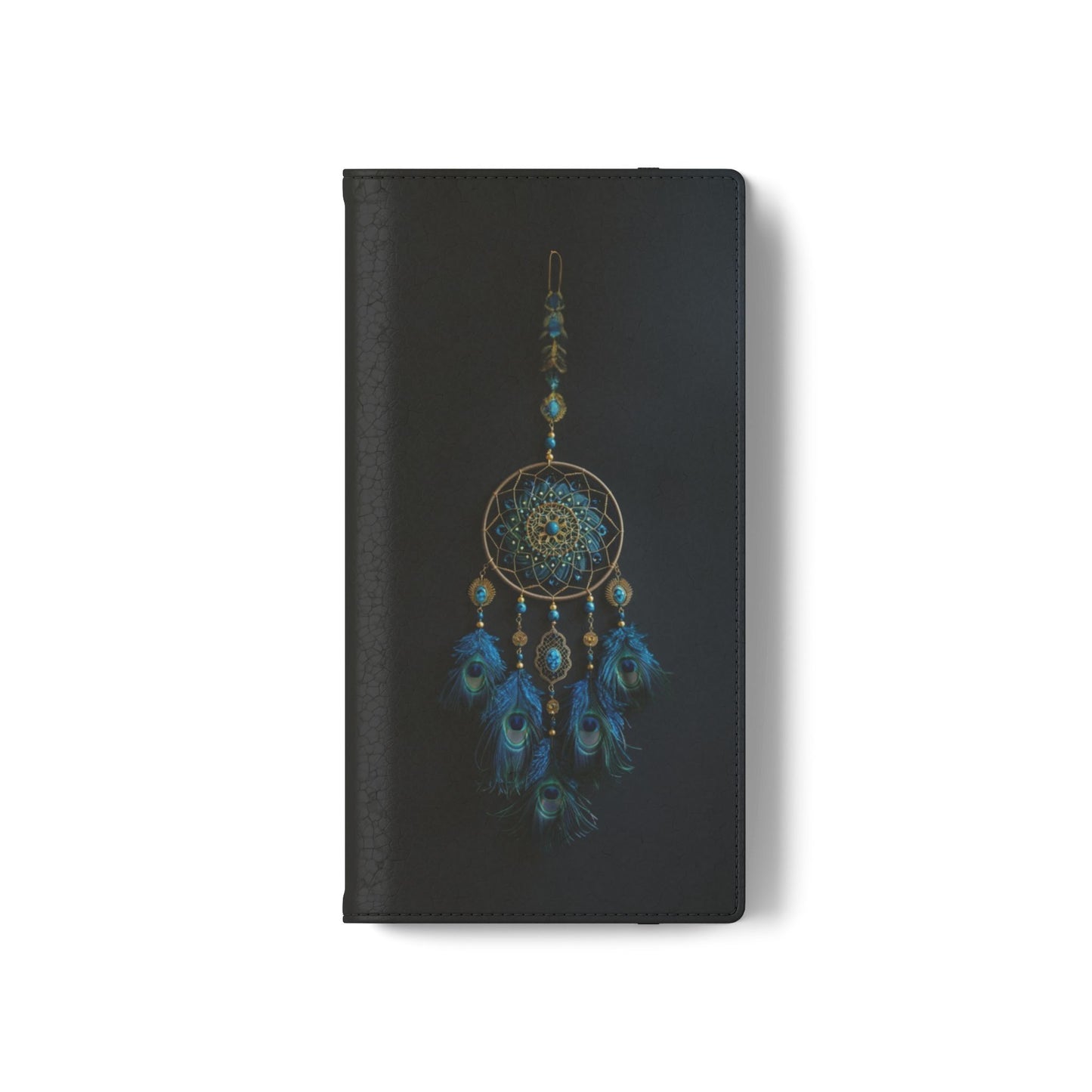 Peacock Feather Dreamcatcher - Wallet Flip Case
