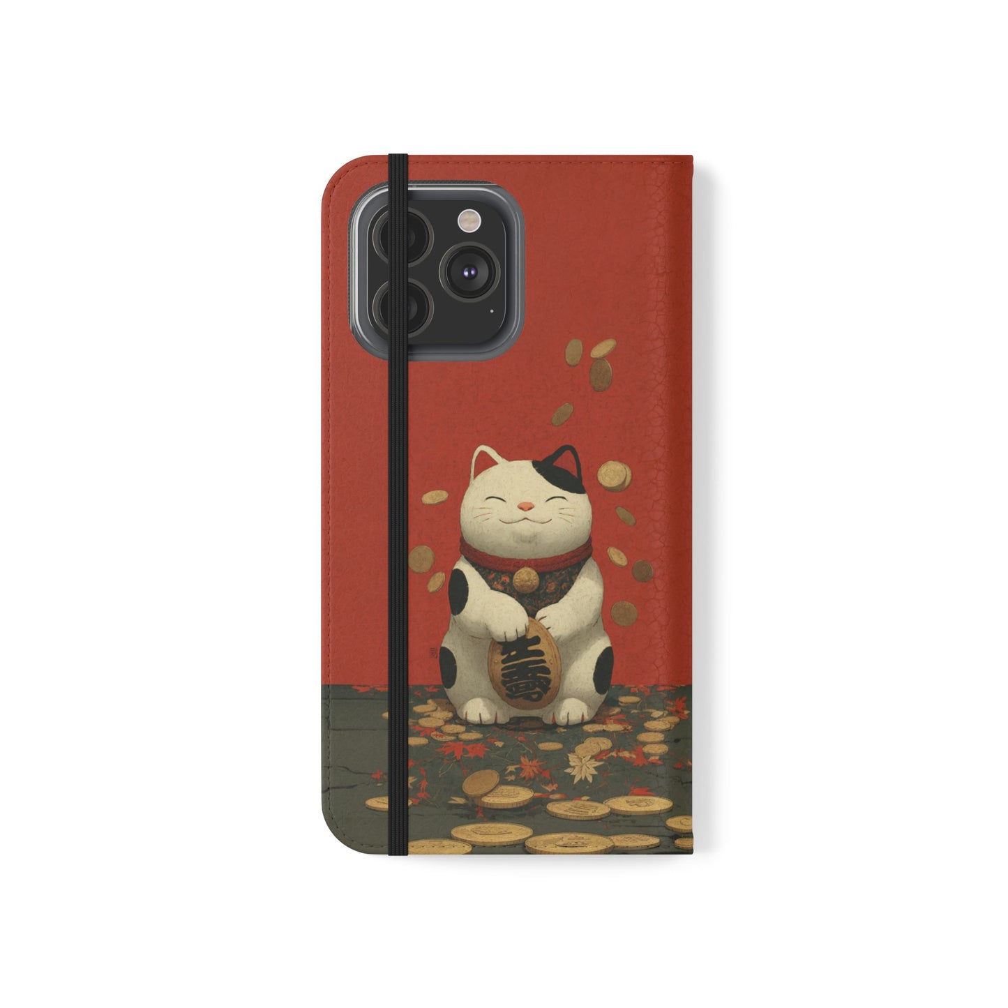 Lucky Cat - Wallet Flip Case