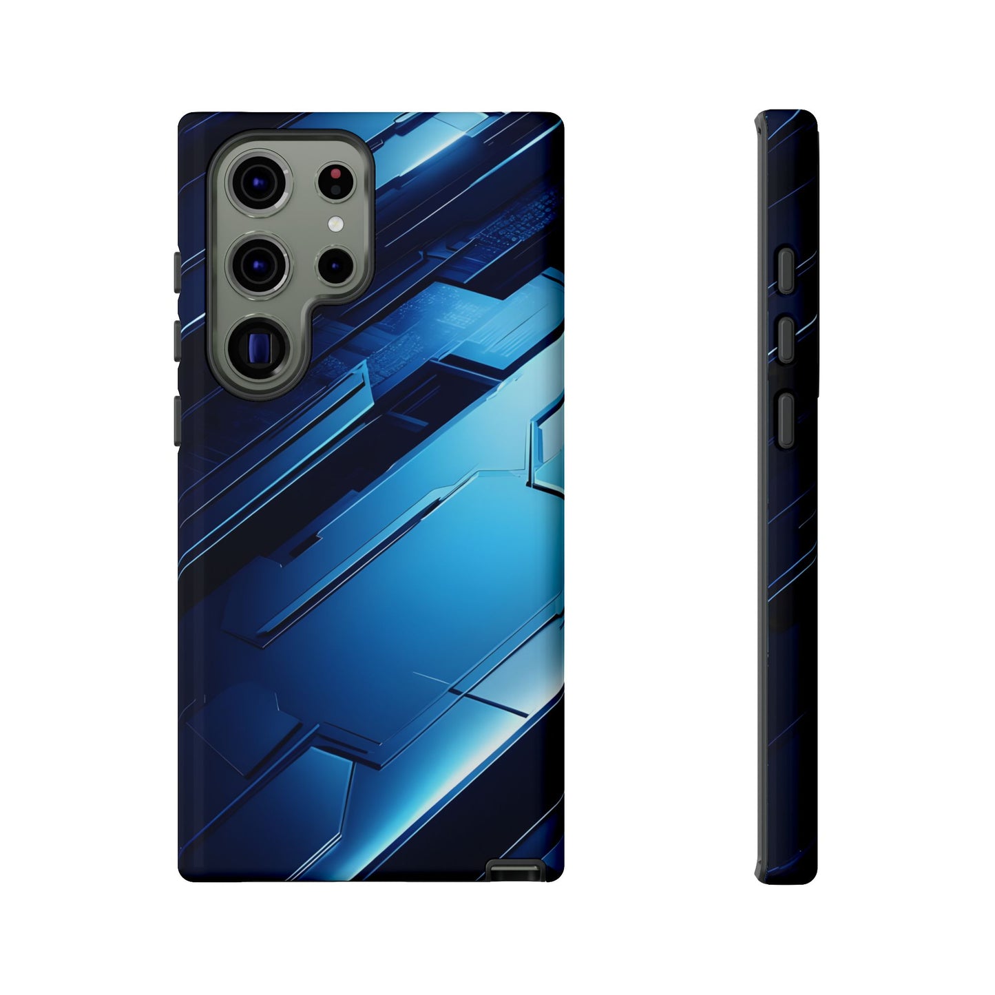 Blue Tech Matrix - Tough Samsung Galaxy Case