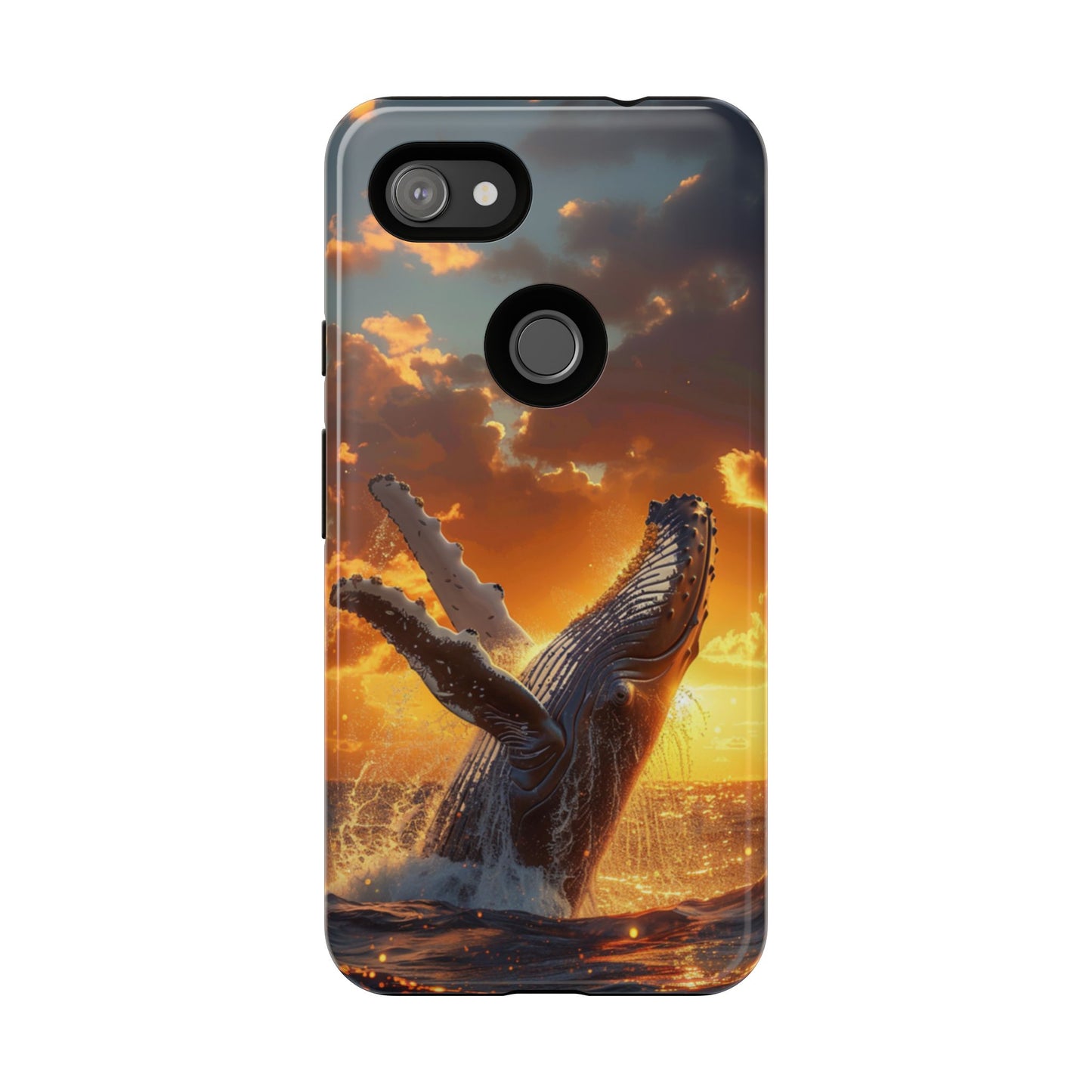 Sunset Breach Whale – Tough Google Pixel Case