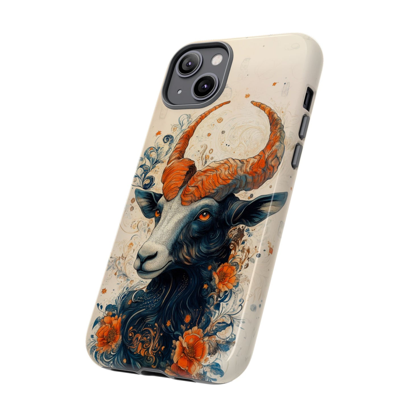 Capricorn Zodiac Artistic Floral Phone Case – iPhone, Google Pixel, Samsung Galaxy