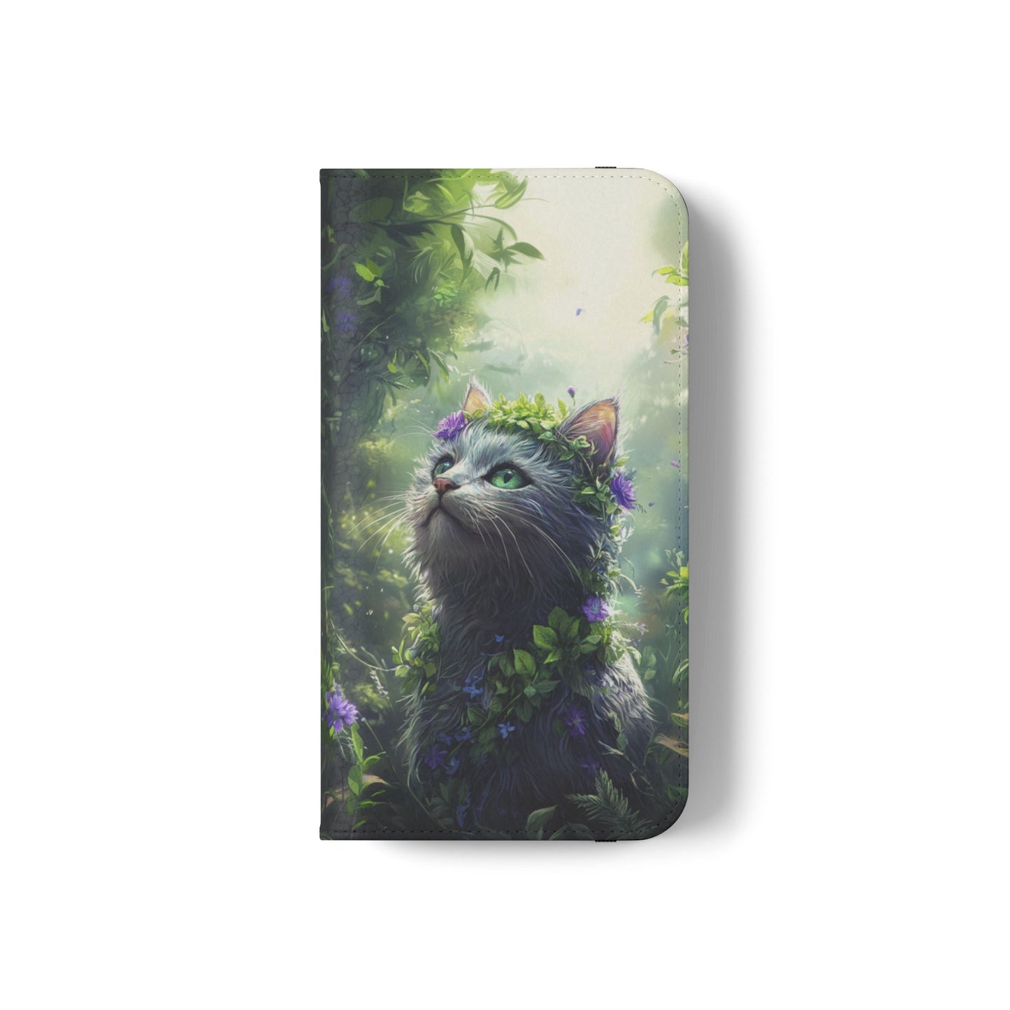 Forest Spirit Cat - Wallet Flip Case