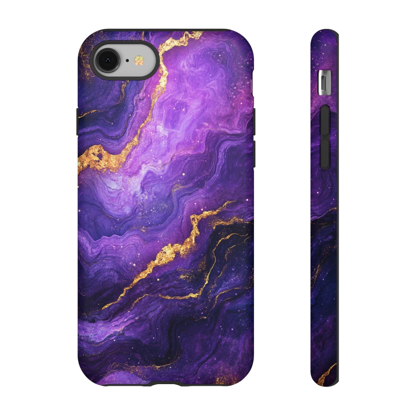 Amethyst Gold Marble – Tough iPhone Case