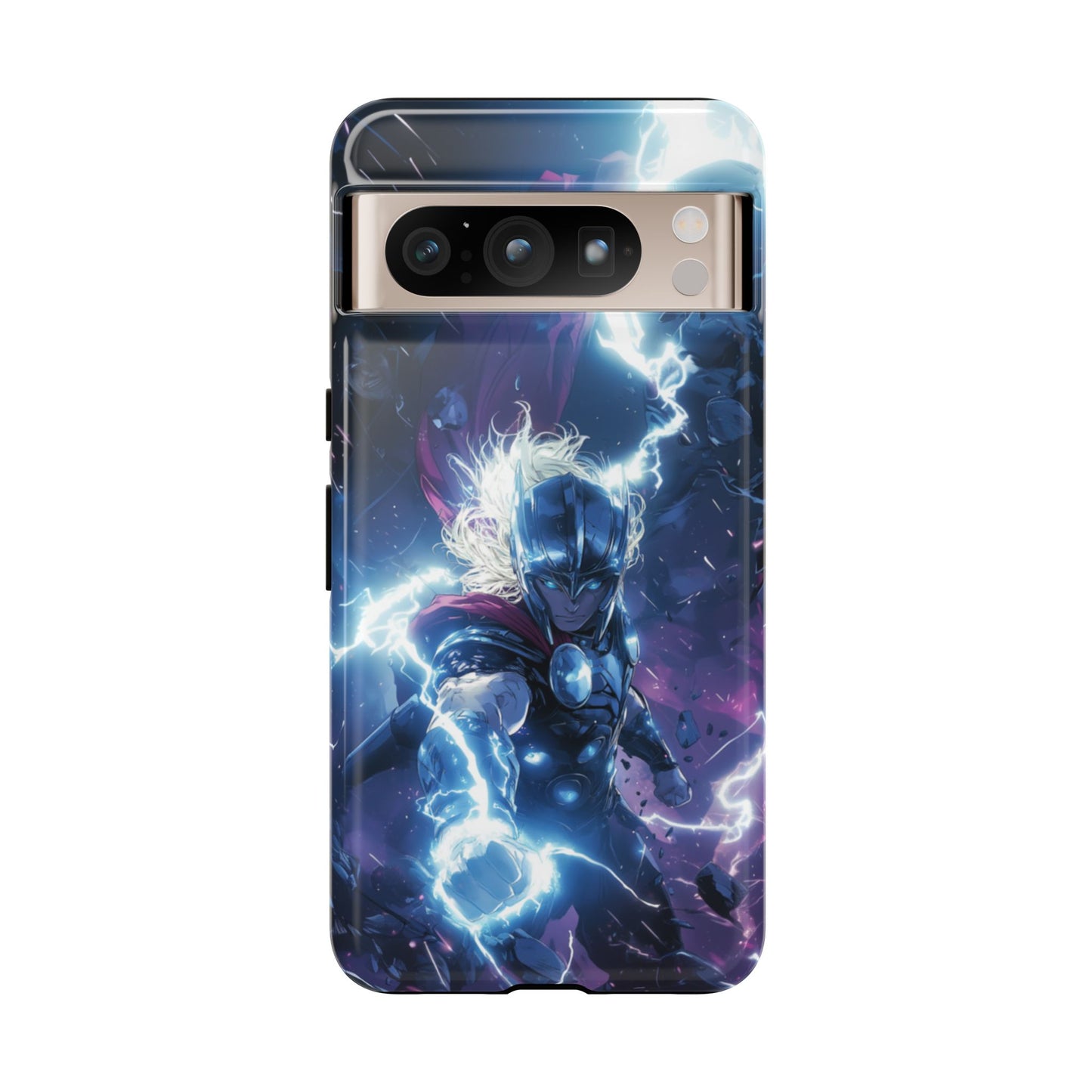 Lightning Fury: Thor Anime Action Phone Case - iPhone, Google Pixel, Samsung