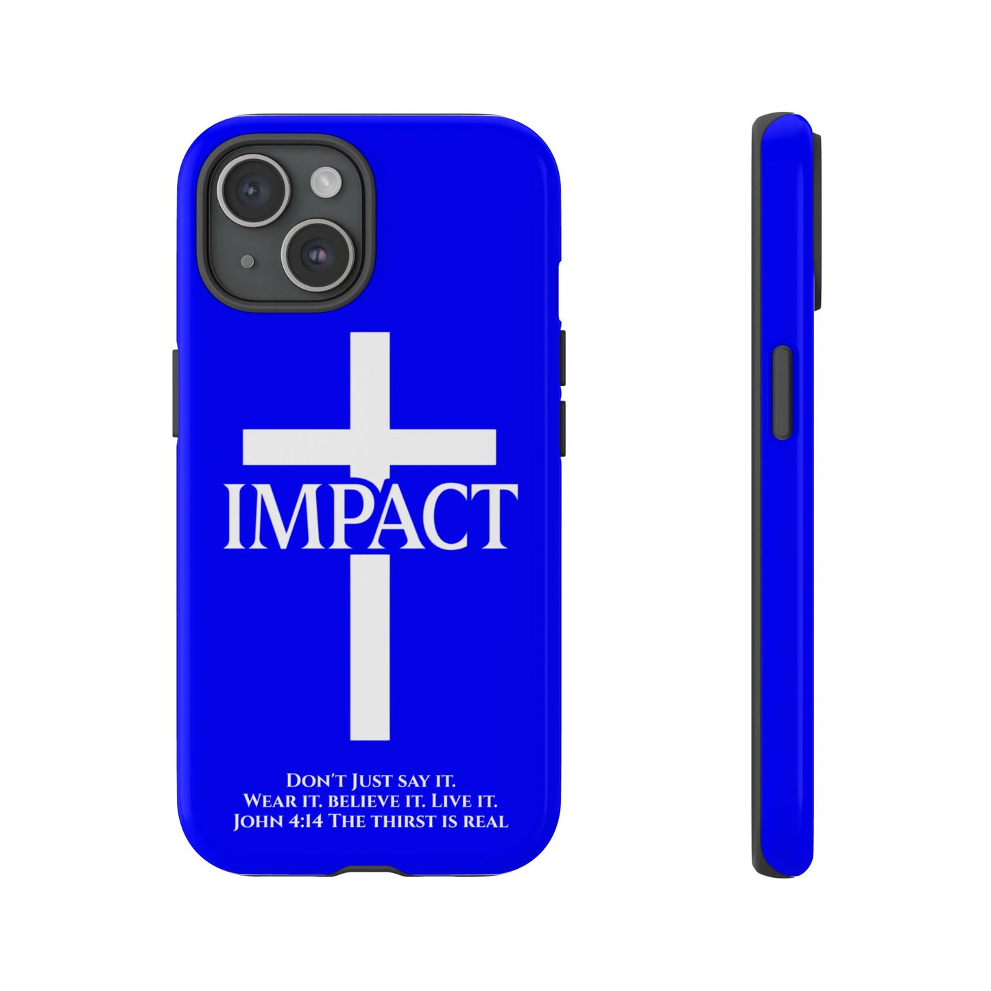 Impact Blue - Tough iPhone Case