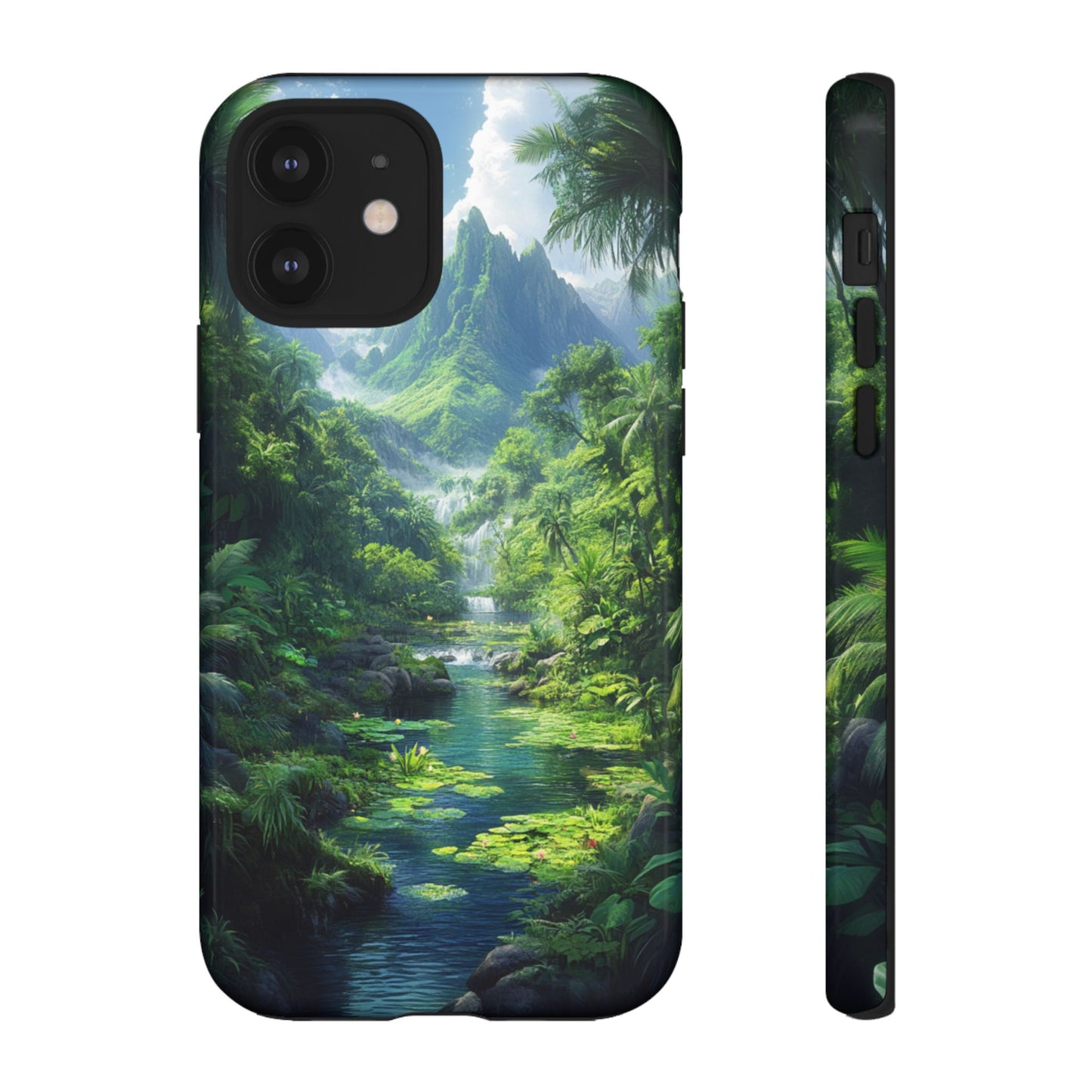 Verdant Jungle Cascade – Tough iPhone Case