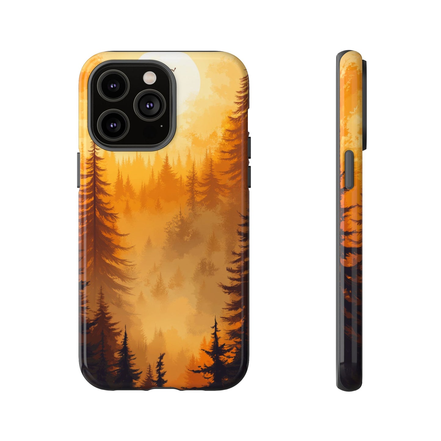 Golden Forest Silhouette – Tough iPhone Case