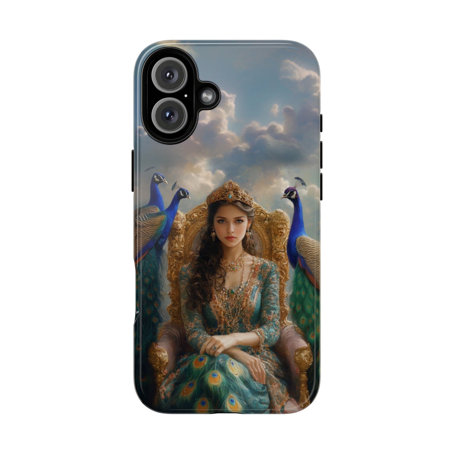 Hera Peacock Empress Golden Throne - Tough iPhone Case