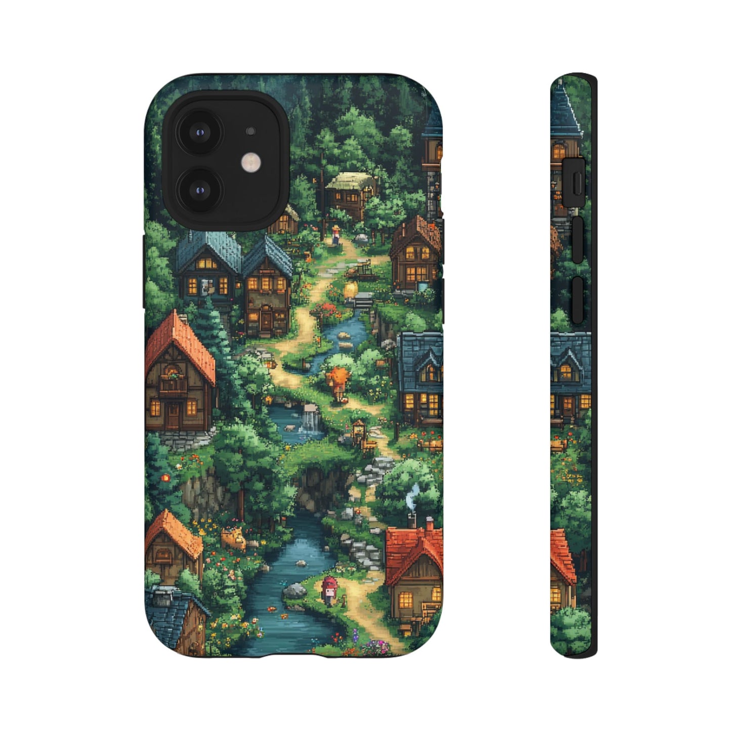 Pixel Forest Hamlet - Tough iPhone Case